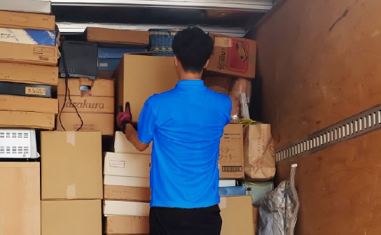 大量の不用品も一度にまとめて回収・処理！